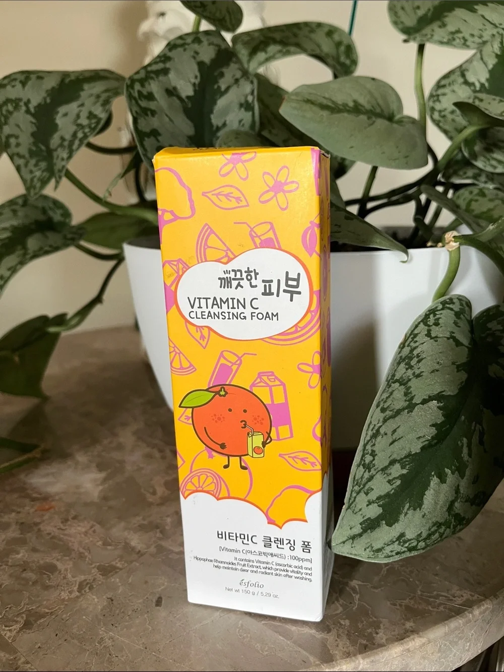 Korean Skin Care Vitamin C Cleansing Foam